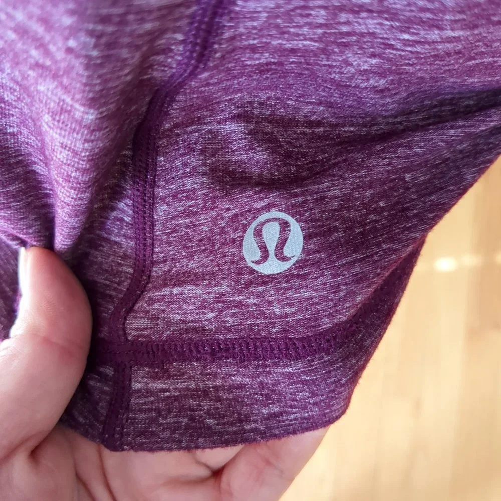 [SOLD] Lululemon Dash Tank Heathered Purple Ruffle Soft Athletic Running Top - Picture 9 of 13